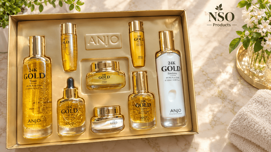 Anjo Professional 24k Gold Skin Care 6 Set 99.9% 

[Anjo] 24K Gold Skin Care Set (6 item) 1 set