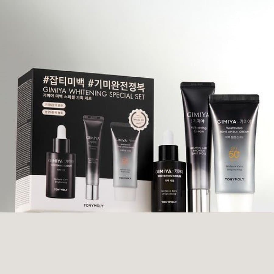 TONYMOLY
Gimiya Whitening Special Set
Volume: Serum 35ml + Cream 30ml + Sun Cream 50ml
মেয়াদ ১৮/০১/২৭