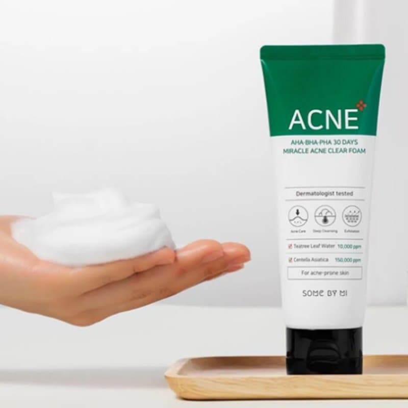 Some By Mi AHA BHA PHA 30 Days Miracle Acne Clear Foam 100ml