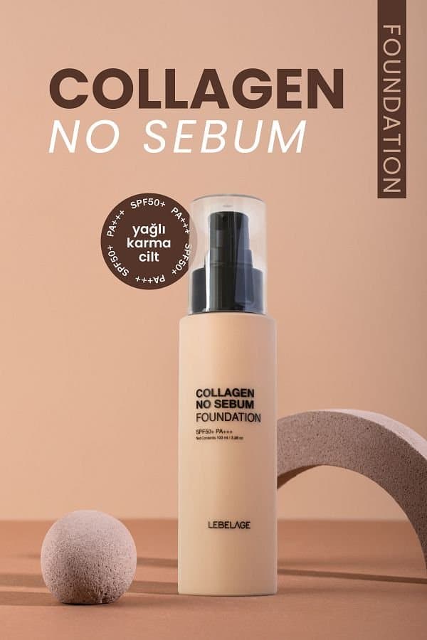 Lebelage Collagen No Sebum Foundation SPF50+ PA+++
( 150 ml)