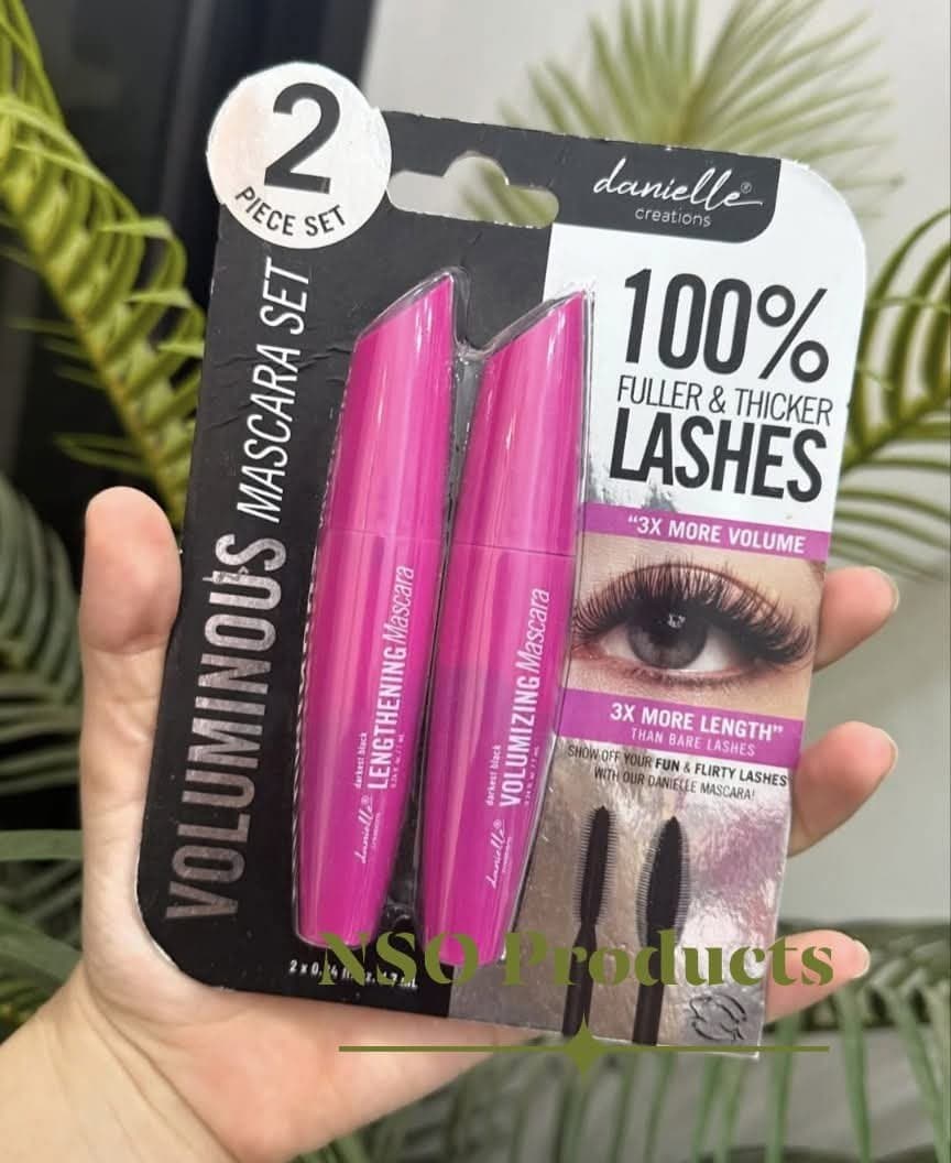 Voluminous mascara set
100% Fuller & thicker lashes(9ml+9ml)
