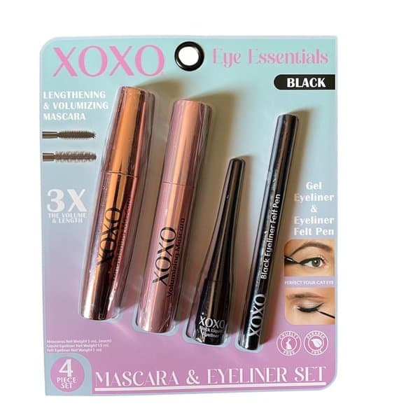 XOXO Eye Essentials 4 Piece Mascara & Eyeliner Set