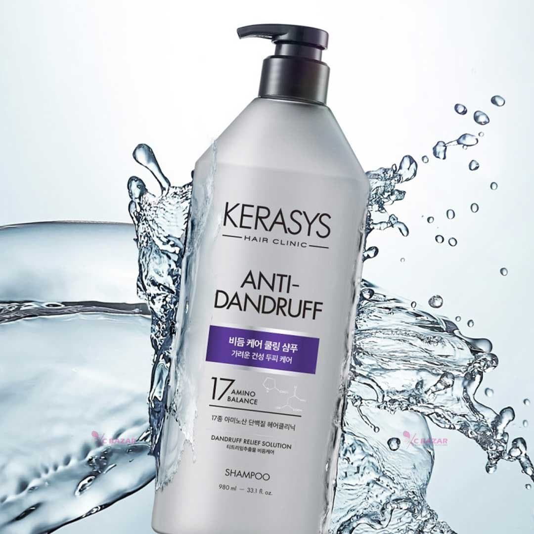 Kerasys Scalp Cooling Anti-Dandruff Protein Shampoo 600 ml