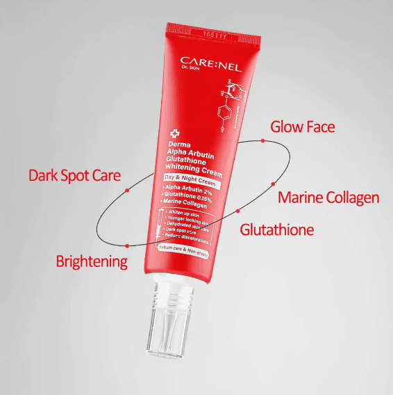 Carenel Derma Alpha Arbutin Glutathione Whitening Cream (45ml)