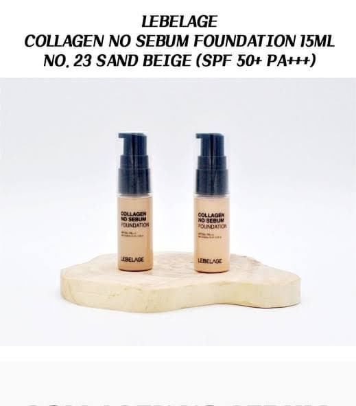Lebelage Collagen No Sebum Foundation SPF50+ PA+++ (15 ml)