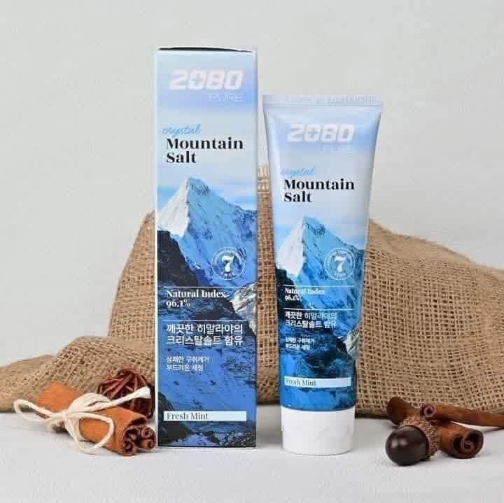 2080 Crystal Mountain Salt Toothpaste (Fresh Mint)(120gm